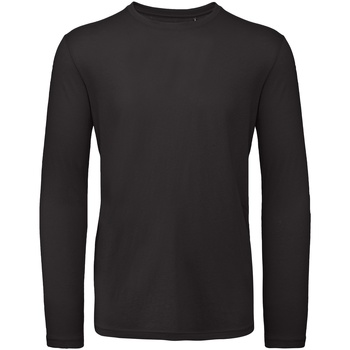 Textiel Heren T-shirts met lange mouwen B And C TM070 Zwart