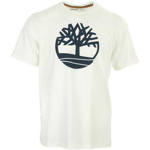 Textiel Heren T-shirts korte mouwen Timberland Kennebec River Tree Logo Tee Wit