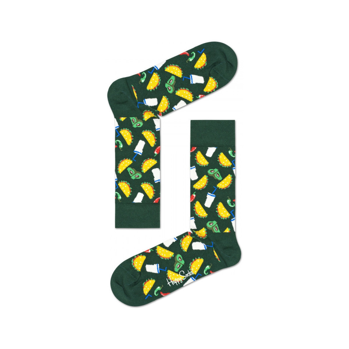 Ondergoed Sokken Happy socks Taco sock Multicolour