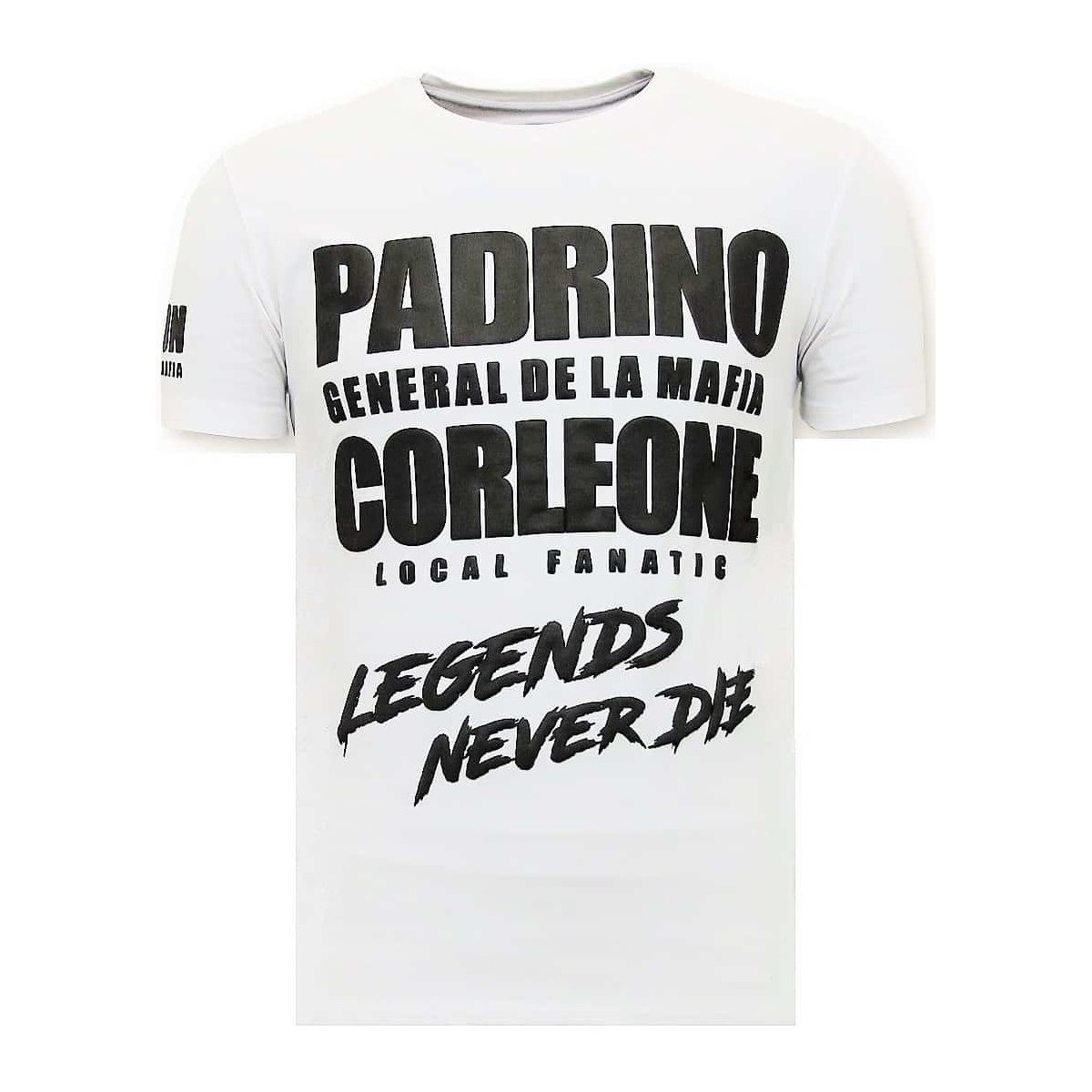 Textiel Heren T-shirts korte mouwen Local Fanatic Padrino Corleone Wit