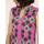 Textiel Dames Jurken Admas Mouwloze zomerjurk Art Deco fuchsia Roze