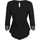 Textiel Dames T-shirts met lange mouwen Lisca Top met driekwart mouwen Impressive zwart Zwart
