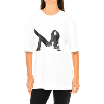 Textiel Dames T-shirts korte mouwen Calvin Klein Jeans J20J209272-112 Wit