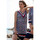 Textiel Dames Jurken Admas Mouwloze zomerjurk Navy Style Blauw