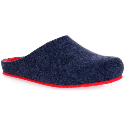 Schoenen Dames Leren slippers Grunland BLU EURO Blauw