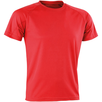 Textiel Heren T-shirts met lange mouwen Spiro SR287 Rood