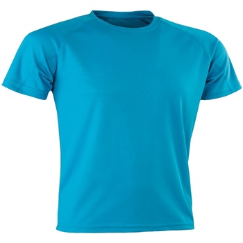Textiel Heren T-shirts met lange mouwen Spiro SR287 Blauw