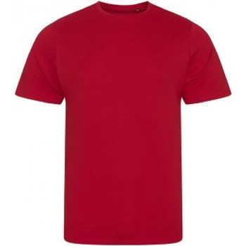 Textiel Heren T-shirts met lange mouwen Ecologie EA001 Rood