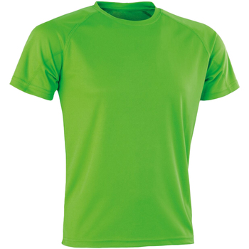 Textiel Heren T-shirts met lange mouwen Spiro SR287 Groen