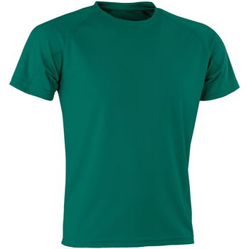 Textiel Heren T-shirts met lange mouwen Spiro SR287 Groen