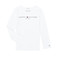 Textiel Meisjes T-shirts met lange mouwen Tommy Hilfiger ESSENTIAL TEE L/S Wit