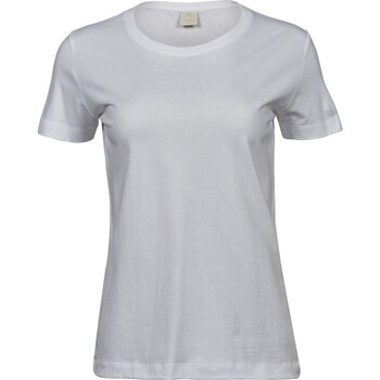 Textiel Dames T-shirts met lange mouwen Tee Jays T8050 Wit