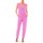 Textiel Dames Korte broeken / Bermuda's Dress Code Combinaison Z073  Rose Roze