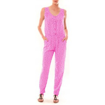 Textiel Dames Korte broeken / Bermuda's Dress Code Combinaison Z073  Rose Roze