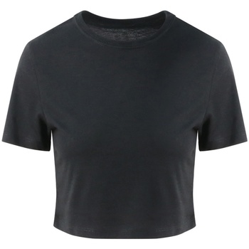 Textiel Dames T-shirts met lange mouwen Awdis JT006 Zwart