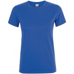 Textiel Dames T-shirts korte mouwen Sols 01825 Blauw