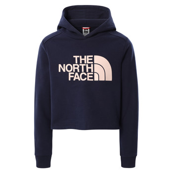 Textiel Meisjes Sweaters / Sweatshirts The North Face DREW PEAK CROPPED HOODIE Marine