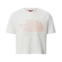 Textiel Meisjes T-shirts korte mouwen The North Face EASY CROPPED TEE Wit