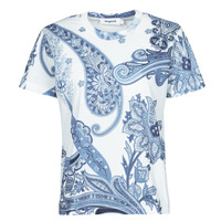 Textiel Dames T-shirts korte mouwen Desigual POPASLEY Blauw