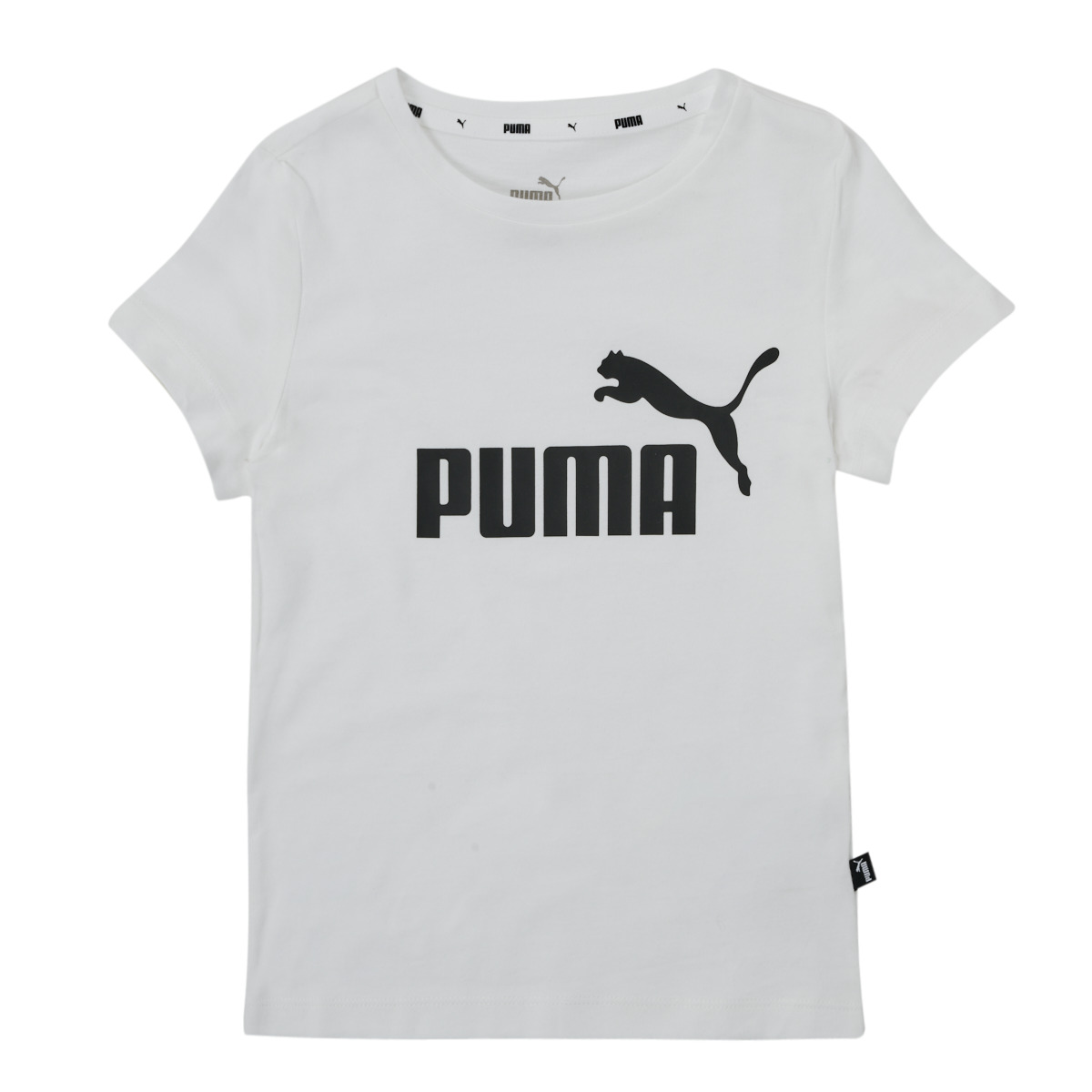 Textiel Meisjes T-shirts korte mouwen Puma ESS TEE Wit