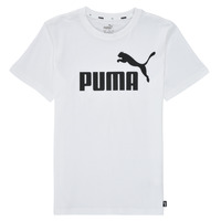 Textiel Jongens T-shirts korte mouwen Puma ESSENTIAL LOGO TEE Wit