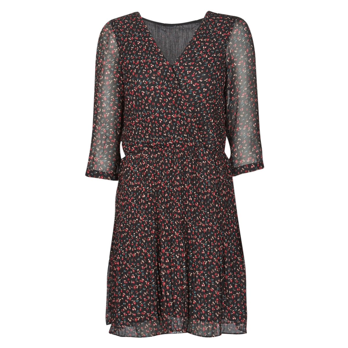 Textiel Dames Korte jurken Moony Mood NOULINE Zwart / Rood