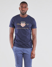 Textiel Heren T-shirts korte mouwen Gant ARCHIVE SHIELD Marine