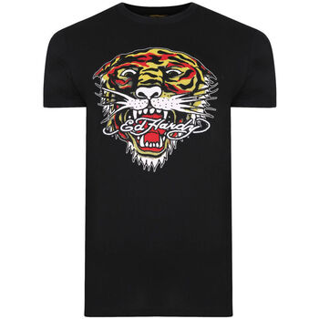 Textiel Heren T-shirts korte mouwen Ed Hardy Mt-tiger t-shirt Zwart
