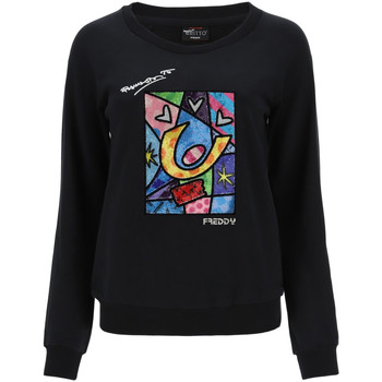 Textiel Dames Sweaters / Sweatshirts Freddy F0WBRS4 Zwart