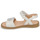 Schoenen Meisjes Sandalen / Open schoenen Acebo's 5500SU-BLANCO Wit / Zilver