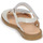 Schoenen Meisjes Sandalen / Open schoenen Acebo's 5500SU-BLANCO Wit / Zilver