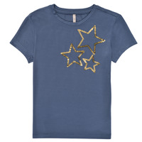 Textiel Meisjes T-shirts korte mouwen Only KONMOULINS STAR Blauw