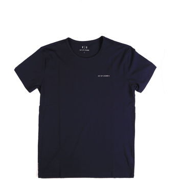 Textiel Heren T-shirts korte mouwen Key Up 2G69S 0001 Blauw
