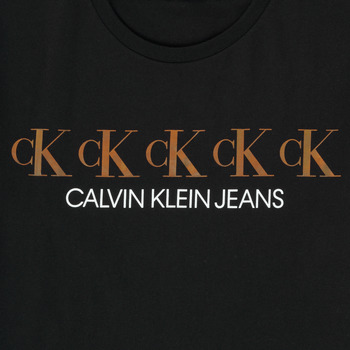 Calvin Klein Jeans CK REPEAT FOIL BOXY T-SHIRT Zwart