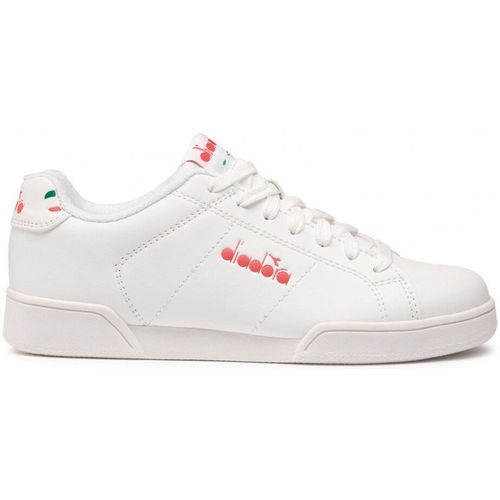 Schoenen Dames Sneakers Diadora IMPULSE I C8865 White/Geranium Wit