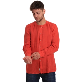 Textiel Heren Overhemden lange mouwen Gaudi 811BU45022 Rood