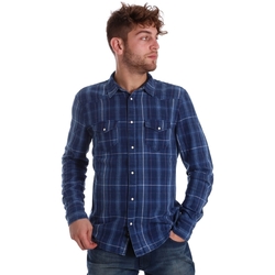 Textiel Heren Overhemden lange mouwen Gaudi 721BU46005 Blauw