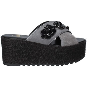 Schoenen Dames Leren slippers Exé Shoes G4700885736T Zwart