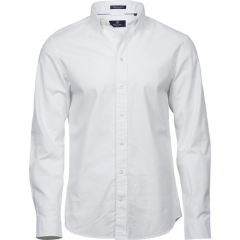 Textiel Heren Overhemden lange mouwen Tee Jays TJ4000 Wit