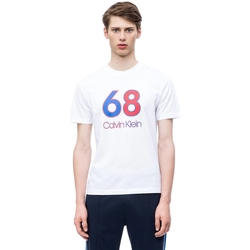 Textiel Heren T-shirts korte mouwen Calvin Klein Jeans K10K103017 Wit