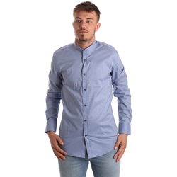 Textiel Heren Overhemden lange mouwen Antony Morato MMSL00526 FA430086 Blauw