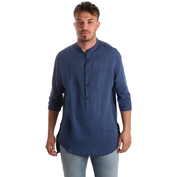 Textiel Heren Overhemden lange mouwen Antony Morato MMSL00531 FA400051 Blauw