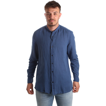 Textiel Heren Overhemden lange mouwen Antony Morato MMSL00547 FA400051 Blauw