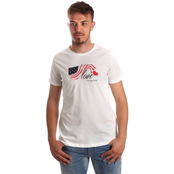 Textiel Heren T-shirts korte mouwen U.S Polo Assn. 51520 51655 Wit