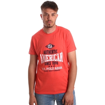 Textiel Heren T-shirts korte mouwen U.S Polo Assn. 52231 51331 Oranje