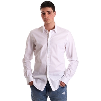 Textiel Heren Overhemden lange mouwen Gaudi 921BU45001 Wit