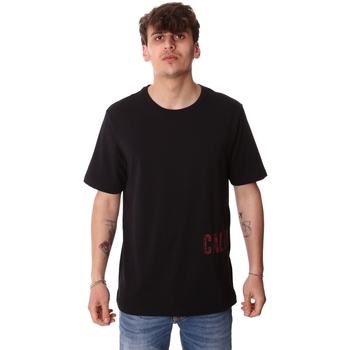 Textiel Heren T-shirts korte mouwen Calvin Klein Jeans 00GMH9K287 Zwart