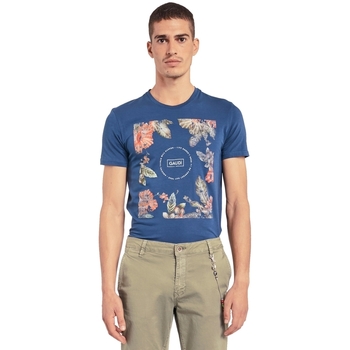 Textiel Heren T-shirts korte mouwen Gaudi 011BU64070 Blauw