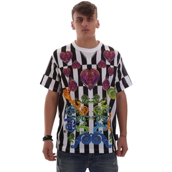 Textiel Heren T-shirts korte mouwen Versace B3GVB7R1S0800003 Wit