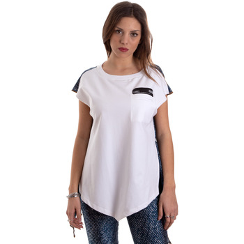 Textiel Dames T-shirts korte mouwen Versace D3HVB657S0683904 Wit